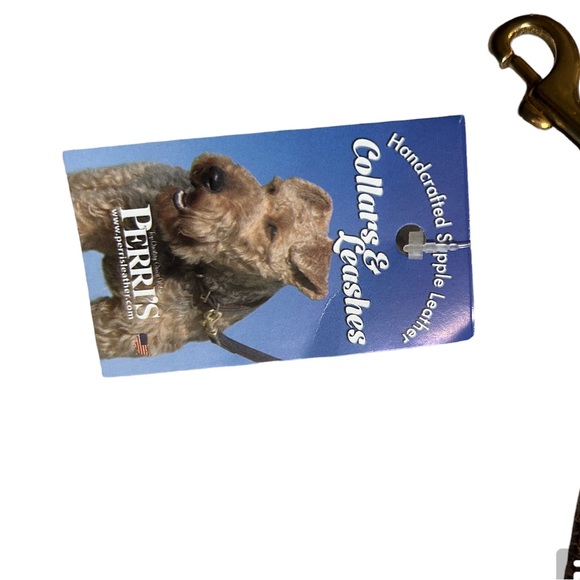 NWT Perri’s Skinny Padded Leather Dog Leash For Small Dogs - Picture 5 of 6